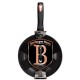 Patelnia granitowa Berlinger Haus Black Rose BH-1952 28 cm z odpinanym uchwytem do smażenia bez przywierania