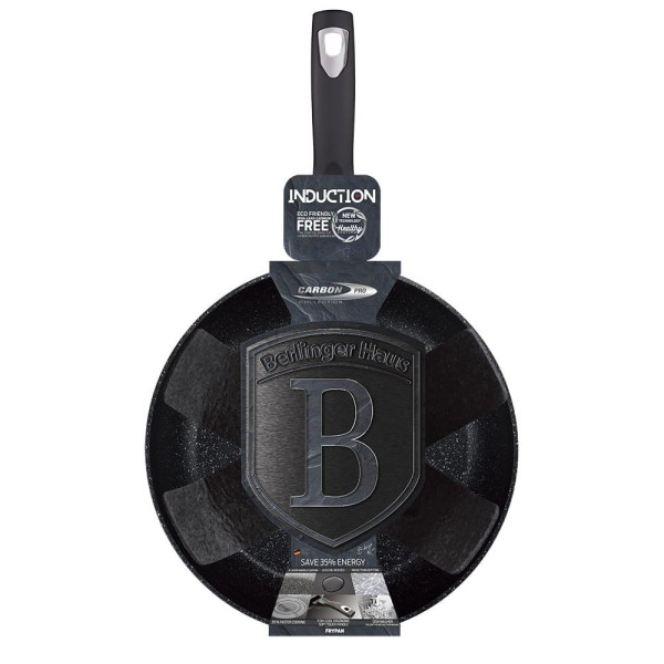 Patelnia granitowa Berlinger Haus Metallic Line Carbon Pro 24 cm do smażenia i duszenia