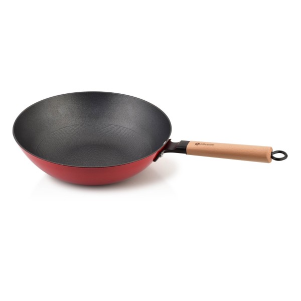 Patelnia tradycyjna Rodeluxe Wok 30 cm do smażenia i duszenia potraw