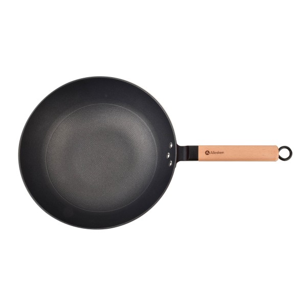 Patelnia tradycyjna Rodeluxe Wok 30 cm do smażenia i duszenia potraw