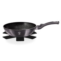 Patelnia Wok Berlinger Haus Carbon Pro 28 cm Metallic Line do Smażenia i Duszenia