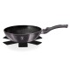 Patelnia Wok Berlinger Haus Carbon Pro 28 cm Metallic Line do Smażenia i Duszenia