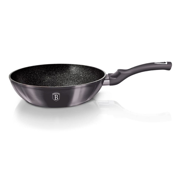 Patelnia Wok Berlinger Haus Carbon Pro 28 cm Metallic Line do Smażenia i Duszenia
