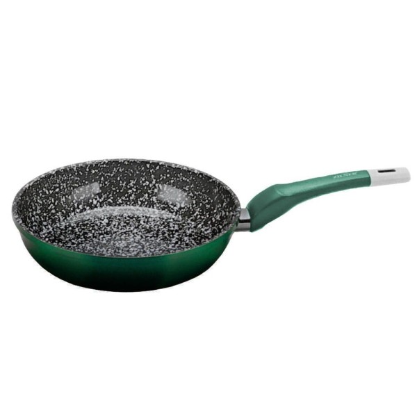 Patelnia Zilner Stonetec Emerald 30cm marmurowo-ceramiczna do smażenia zdrowych potraw