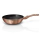 Patelnia granitowa Berlinger Haus Metallic Line Rose Gold BH-1512-N do smażenia i gotowania