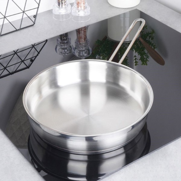 Patelnia tradycyjna Orion ANETT 26 cm – stal nierdzewna, do indukcji