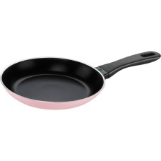 Patelnia płytka Ballarini Caprera 26 cm różowa do smażenia i przygotowywania lekkich posiłków
