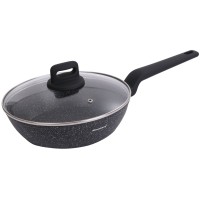 Głęboka patelnia Klausberg KB-7666 24cm z powłoką marmurową do smażenia i duszenia potraw