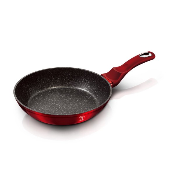 Patelnia tradycyjna Berlinger Haus BH-1253 Burgundy 28 cm marmurowa powłoka