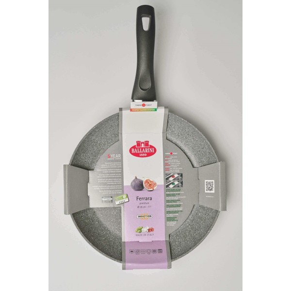 Patelnia tradycyjna Ballarini Ferrara granitowa indukcyjna 32 cm do smażenia