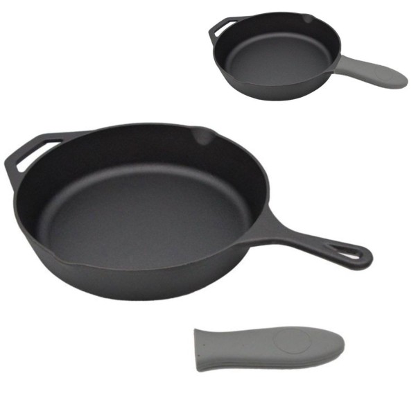 Patelnia żeliwna Brunbeste BB-2667 30 cm do głębokiego smażenia i duszenia