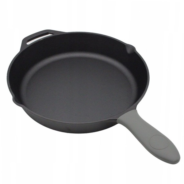 Patelnia żeliwna Brunbeste BB-2667 30 cm do głębokiego smażenia i duszenia