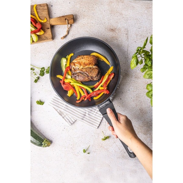 Patelnia Klausberg KB-7688 z powłoką marmurową 20 cm do smażenia bez przywierania