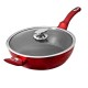 Patelnia granitowa Berlinger Haus Burgundy Metallic Line 28 cm do smażenia i gotowania