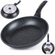 Patelnia tradycyjna Orion Grande 24 cm, granitowa non-stick, indukcja