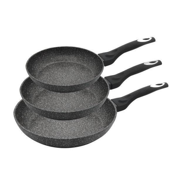 Zestaw patelni Klausberg Marmo Gold KB-7290 20/24/28 cm do smażenia i gotowania