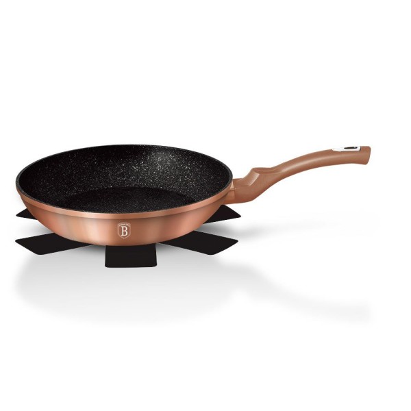 Patelnia granitowa Berlinger Haus Metallic Rose Gold Line 20cm do smażenia i przygotowywania potraw