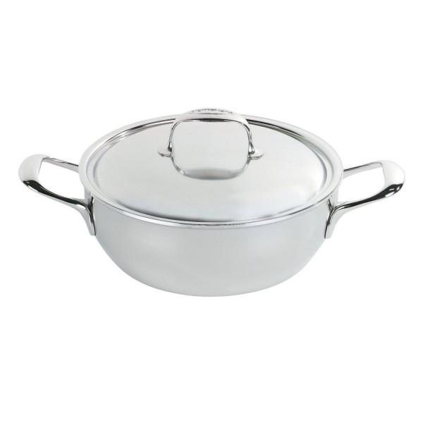 Patelnia tradycyjna Demeyere Atlantis 7 głęboka 28 cm z pokrywką 2H