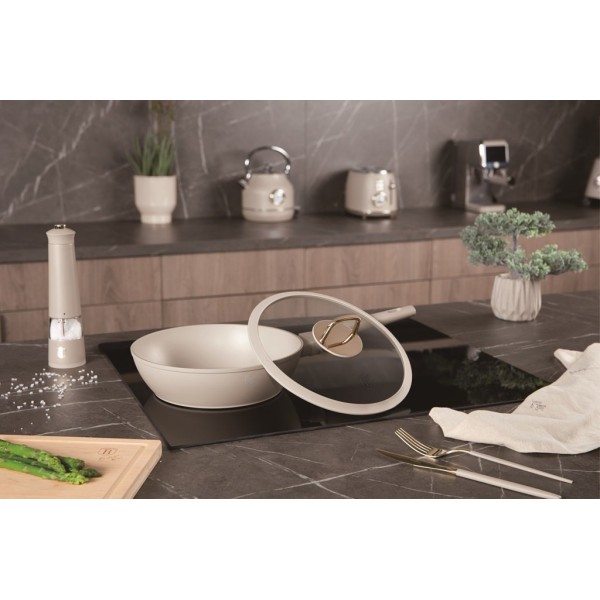 Patelnia tradycyjna BerlingerHaus Sahara BH-8062 24 cm z pokrywką głęboka