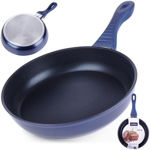 Patelnia tradycyjna Orion DIAMANT 24 cm — nieprzywierająca, na indukcję