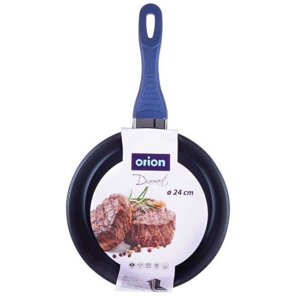 Patelnia tradycyjna Orion DIAMANT 24 cm — nieprzywierająca, na indukcję