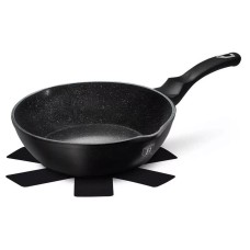 Patelnia granitowa Berlinger Haus Black Silver BH-6185 24 cm głęboka do smażenia i duszenia