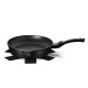 Patelnia granitowa Berlinger Haus Black Silver BH-6185 24 cm głęboka do smażenia i duszenia