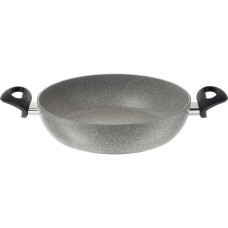 Patelnia tradycyjna Ballarini Ferrara granitowa indukcyjna głęboka 24 cm z 2 uchwytami