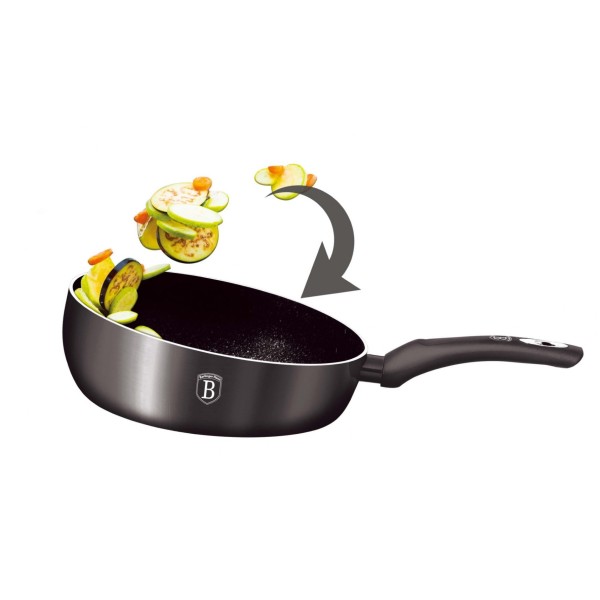 Patelnia głęboka Berlinger Haus Carbon Pro BH-6906 26cm do smażenia i duszenia potraw