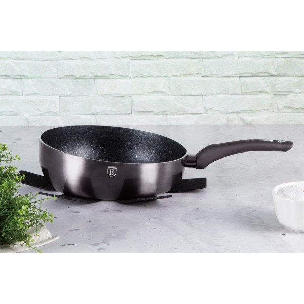 Patelnia głęboka Berlinger Haus Carbon Pro BH-6906 26cm do smażenia i duszenia potraw