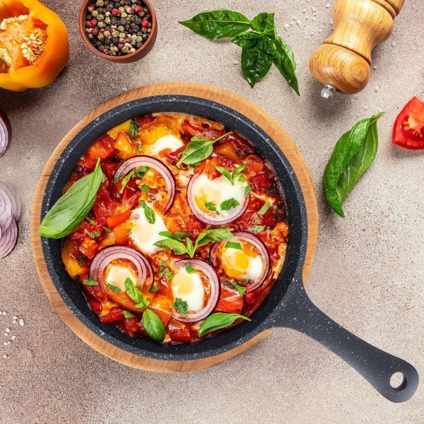 Patelnia tradycyjna Orion NON-STICK GRANDE 18 cm – granitowa, nieprzywierająca, indukcja