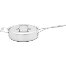 Patelnia tradycyjna Demeyere Industry 5 głęboka 24 cm z pokrywką