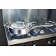 Patelnia tradycyjna Demeyere Industry 5 głęboka 24 cm z pokrywką