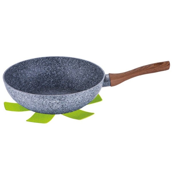 Wok Berlinger Haus Forest Line 28cm do szybkiego smażenia i przyrządzania potraw orientalnych BH-1204