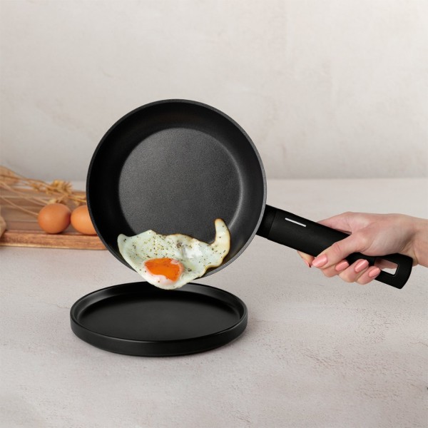 Пательня традиційна BerlingerHaus Matte Black Collection BH-8169, 20 см для смаження та тушкування