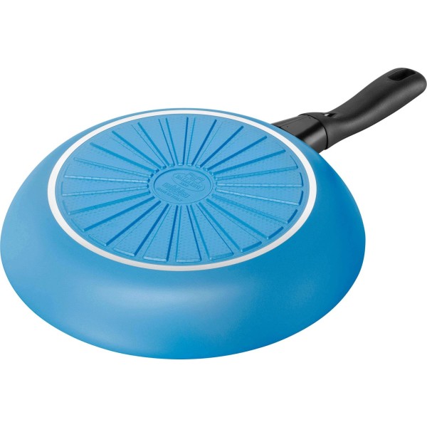 Patelnia tradycyjna Ballarini Caprera 28 cm niebieska płytka do smażenia