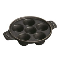 STAUB Patelnia do ślimaków 24 cm, czarny
