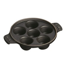 Patelnia tradycyjna Staub do ślimaków 24 cm czarna