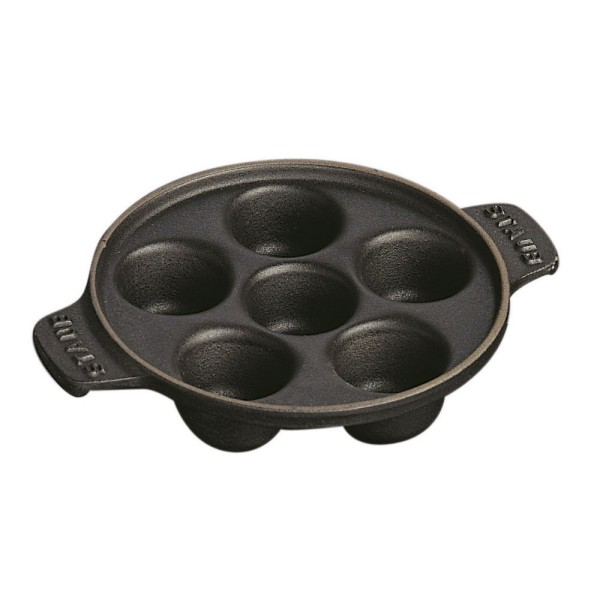 Patelnia tradycyjna Staub do ślimaków 24 cm czarna