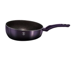 Głęboka patelnia Berlinger Haus Chef Flip 26 cm Purple Eclipse do smażenia i duszenia