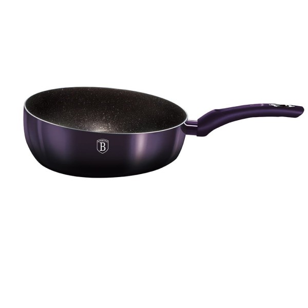 Głęboka patelnia Berlinger Haus Chef Flip 26 cm Purple Eclipse do smażenia i duszenia