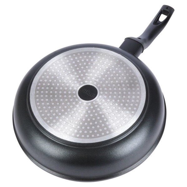 Patelnia tradycyjna ORION Grande 28 cm, granitowa non-stick, z pokrywką, na indukcję