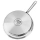 Patelnia tradycyjna VILDE 199019, stal nierdzewna 28 cm, nieprzywierająca, indukcja
