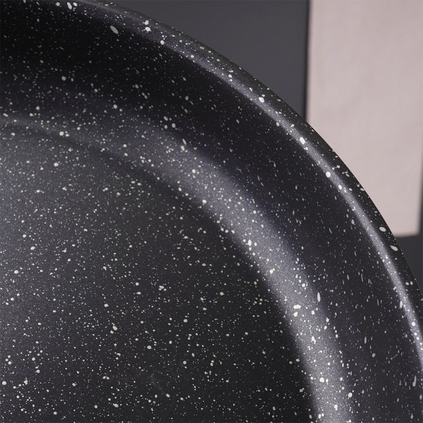 Patelnia tradycyjna VILDE 199019, stal nierdzewna 28 cm, nieprzywierająca, indukcja