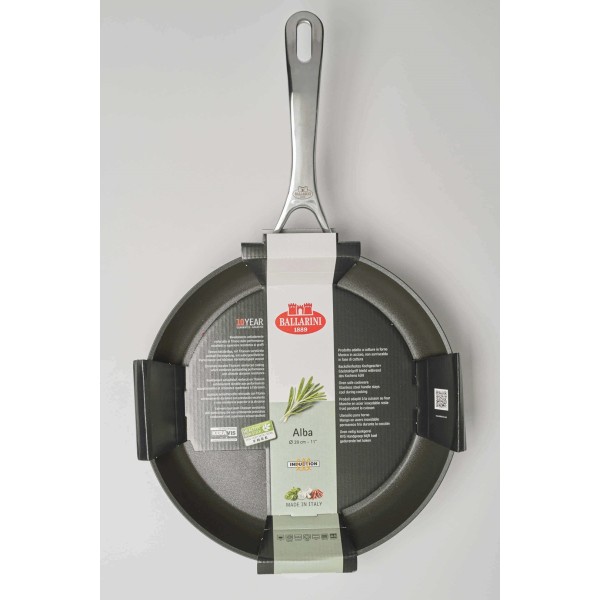 Patelnia tradycyjna Ballarini Alba tytanowa 32 cm do kuchenek indukcyjnych