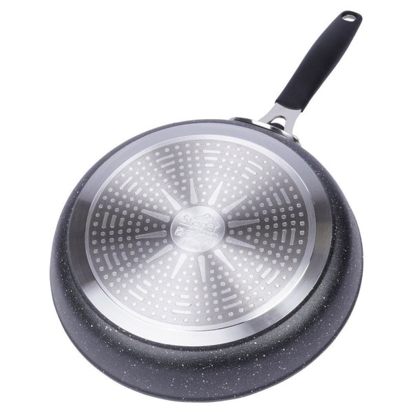 Patelnia tradycyjna, Stoner ORION 112927 — granitowa nieprzywierająca 24 cm, do indukcji