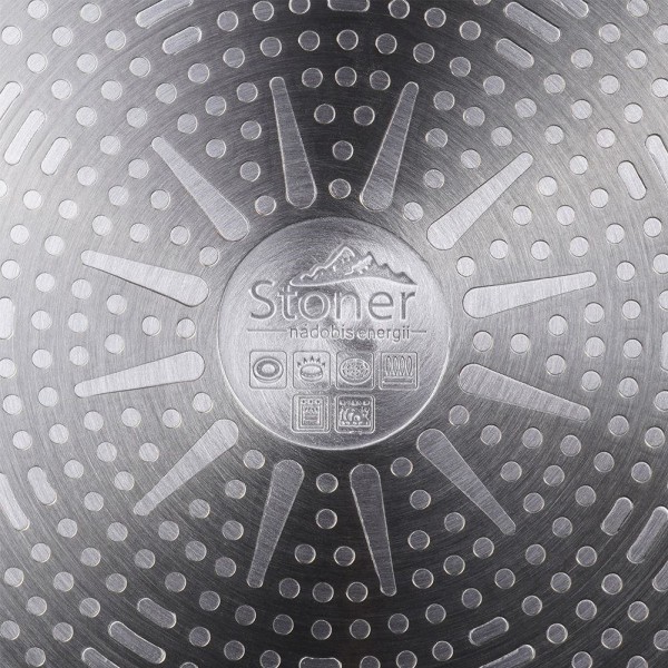 Patelnia tradycyjna, Stoner ORION 112927 — granitowa nieprzywierająca 24 cm, do indukcji