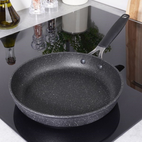 Patelnia tradycyjna, Stoner ORION 112927 — granitowa nieprzywierająca 24 cm, do indukcji
