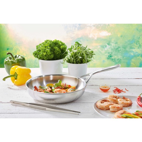Patelnia tradycyjna Demeyere Multiline 7 płytka 32 cm do smażenia