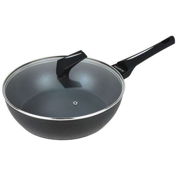 Patelnia głęboka Klausberg KB-7692 z powłoką marmurową non-stick 28 cm do smażenia i duszenia